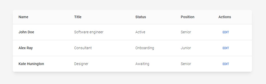 Bootstrap 5 Table with Users