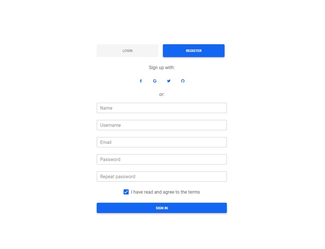 Bootstrap Sign Up Form