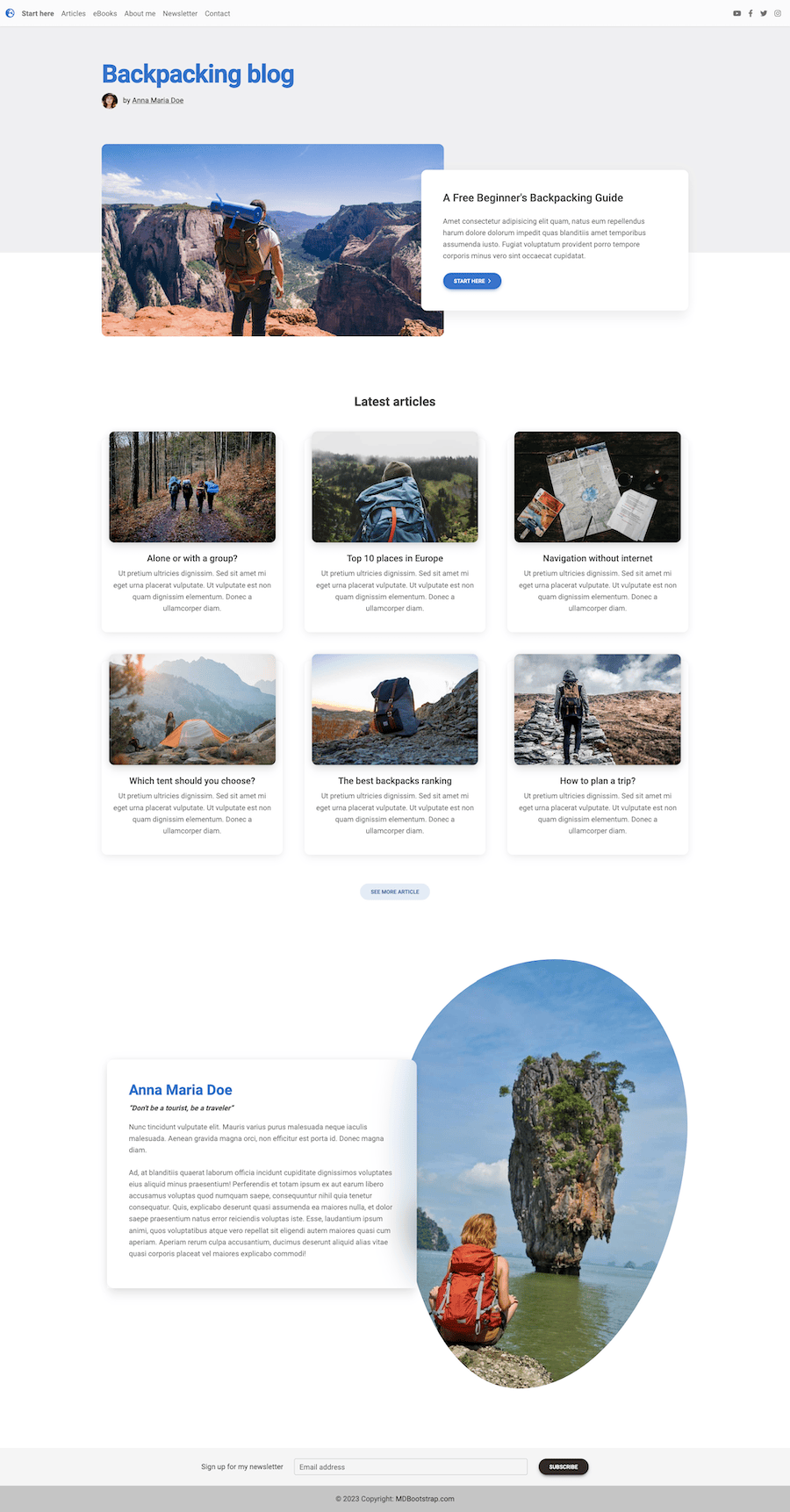 Bootstrap 5 Blog Magazine