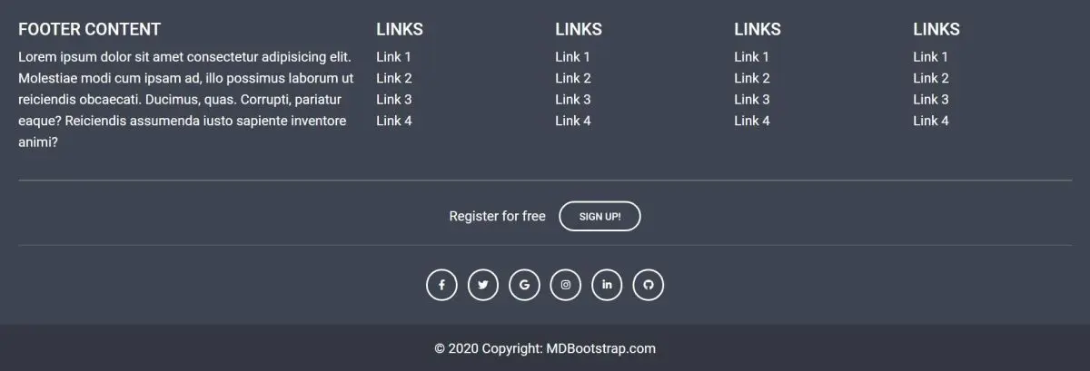 MDB 5 - Bootstrap 5 & Material Design