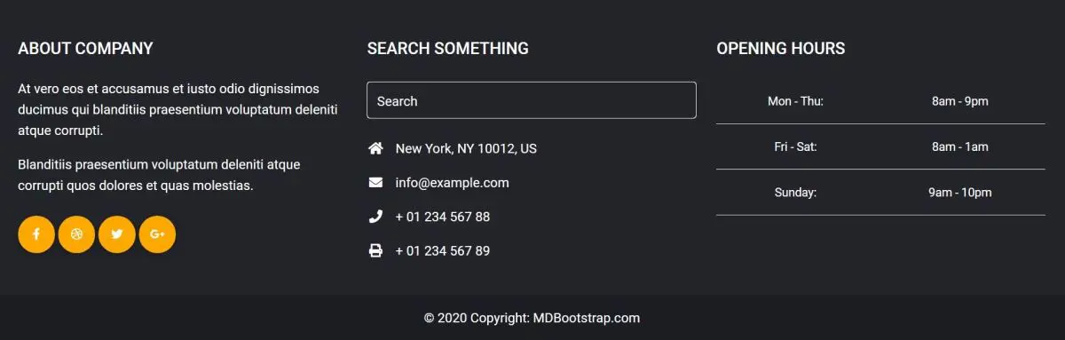 MDB 5 - Bootstrap 5 & Material Design