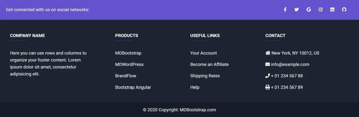MDB 5 - Bootstrap 5 & Material Design