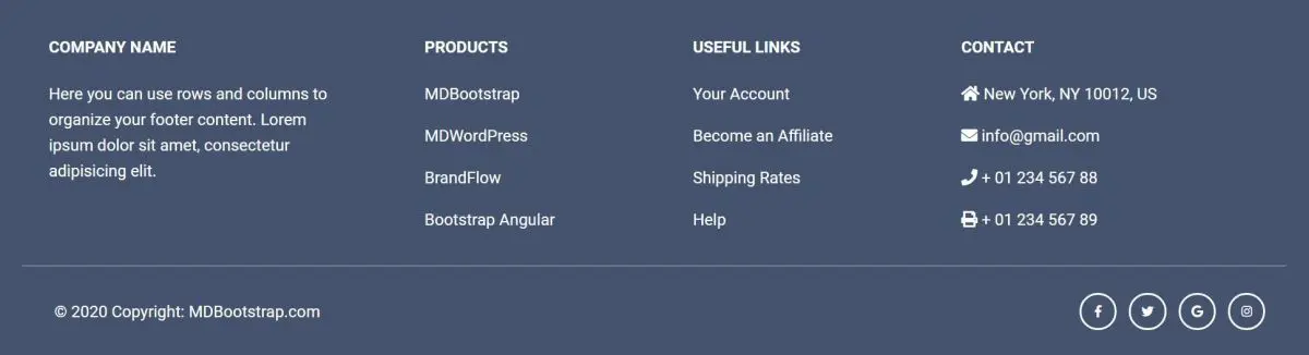 MDB 5 - Bootstrap 5 & Material Design
