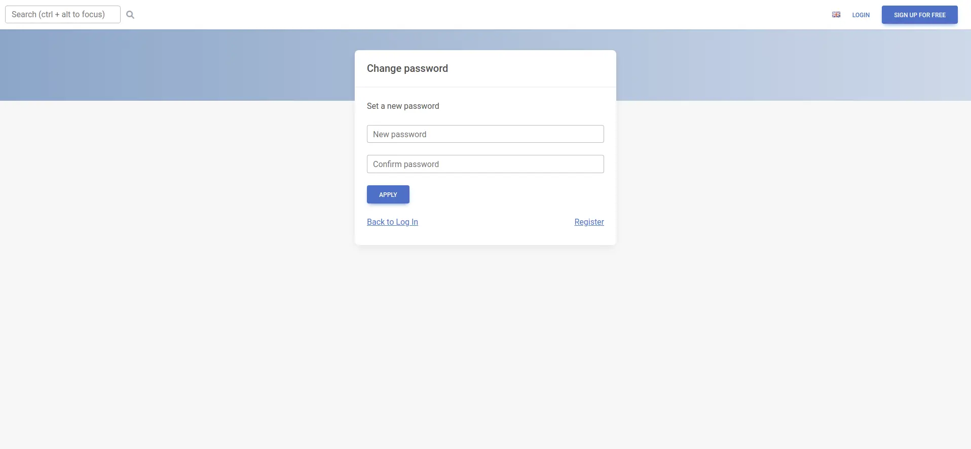 Bootstrap 5 Change password page
