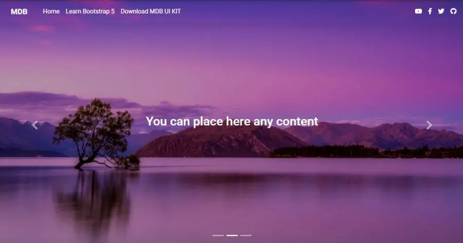 MDB 5 - Bootstrap 5 & Material Design