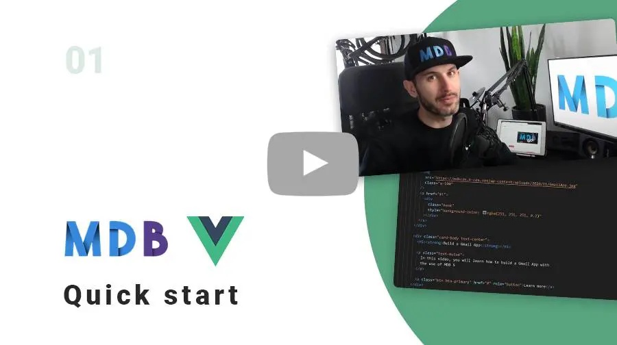 MDB Vue quick start video